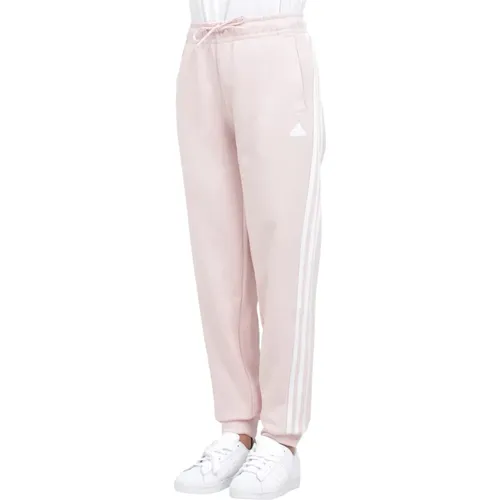 Sportliche Future Icons 3-Streifen Rosa Hose , Damen, Größe: S - Adidas - Modalova