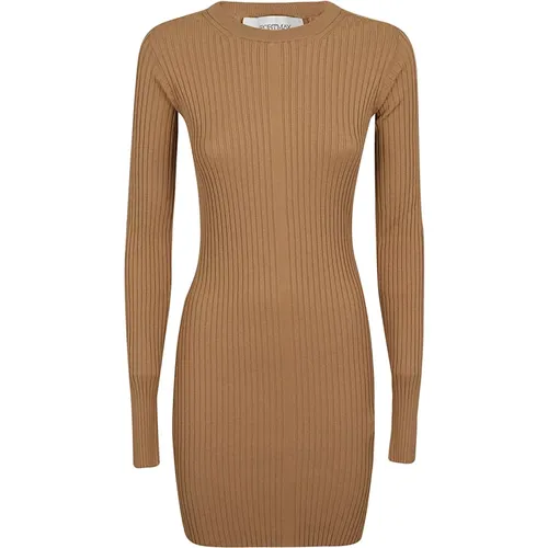 Knit Dress July Camel , female, Sizes: M, L - Max Mara - Modalova