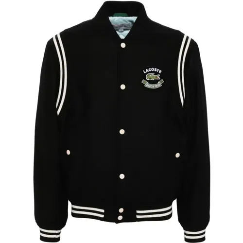 Varsity Jacket /Green/White , male, Sizes: L, XL - Lacoste - Modalova