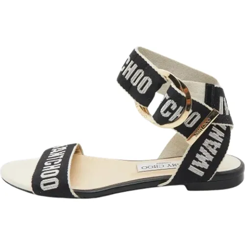 Pre-owned Canvas sandals , female, Sizes: 4 UK - Jimmy Choo Pre-owned - Modalova