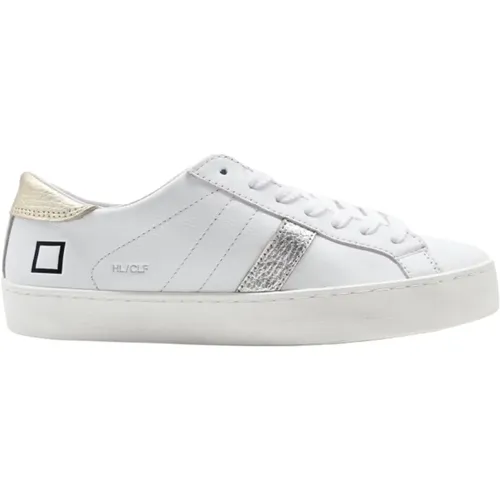 Hill Low Calf Sneakers - White Platinum , female, Sizes: 4 UK - D.a.t.e. - Modalova