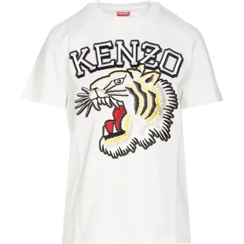 Premium Cotton T-Shirt with Soft Jersey , female, Sizes: L, S, XS, M - Kenzo - Modalova