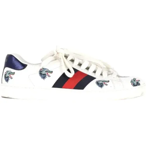 Pre-owned Leder sneakers - Gucci Vintage - Modalova