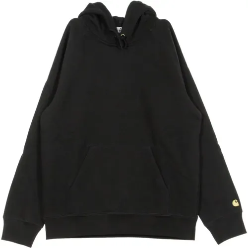 Schwarz/Gold Hooded Chase Sweatshirt - Carhartt WIP - Modalova