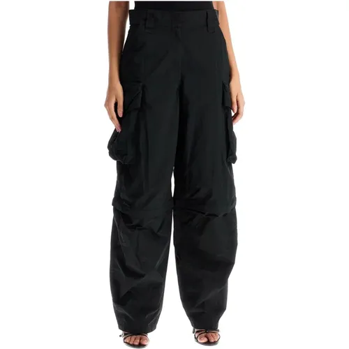 Convertible Cargo Pants with Zipper Shorts , female, Sizes: XS, S - alexander wang - Modalova