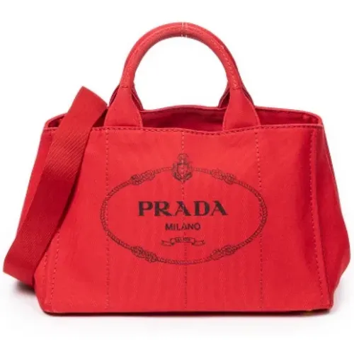 Pre-owned Canvas handbags , female, Sizes: ONE SIZE - Prada Vintage - Modalova