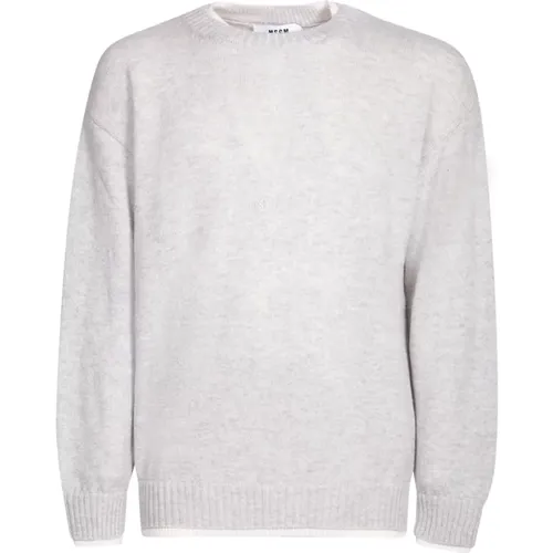 Sweater mit Kontrastierenden Kanten , Herren, Größe: L - MSGM - Modalova