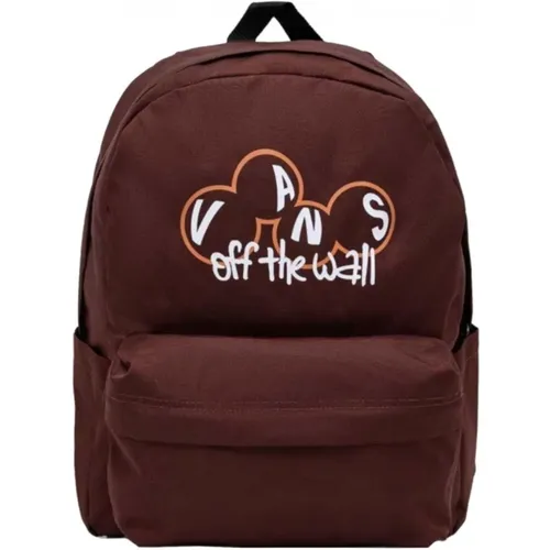 Classic Burgundy Backpack with Multiple Pockets , male, Sizes: ONE SIZE - Vans - Modalova