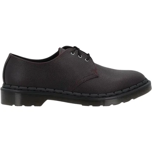 Pebble Grain Bordeaux Leather Shoes , male, Sizes: 6 UK, 9 UK, 7 UK, 11 UK - Dr. Martens - Modalova