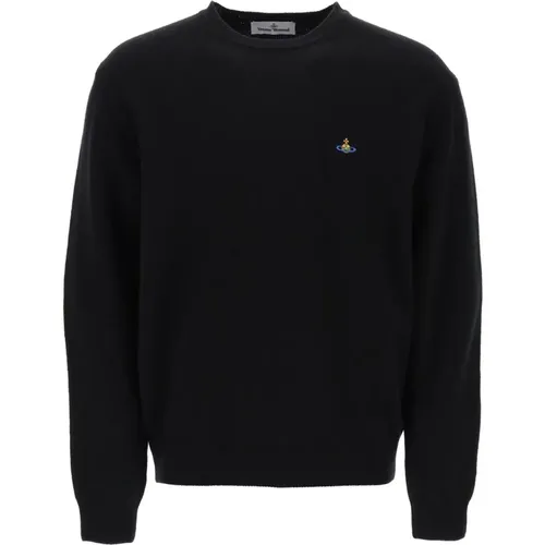 Multicoloured Orb Logo Sweater , male, Sizes: S, M, L - Vivienne Westwood - Modalova