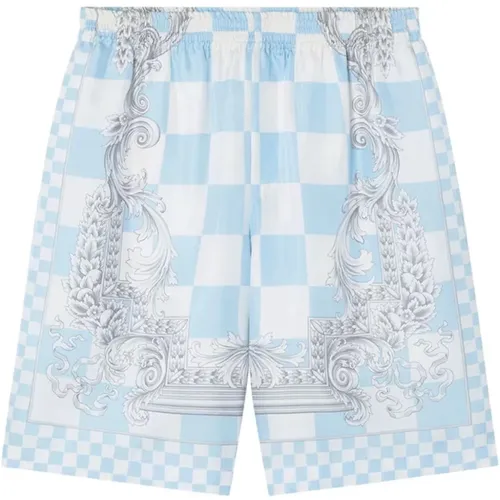 Luxuriöse Seidenstrand Shorts , Herren, Größe: S - Versace - Modalova