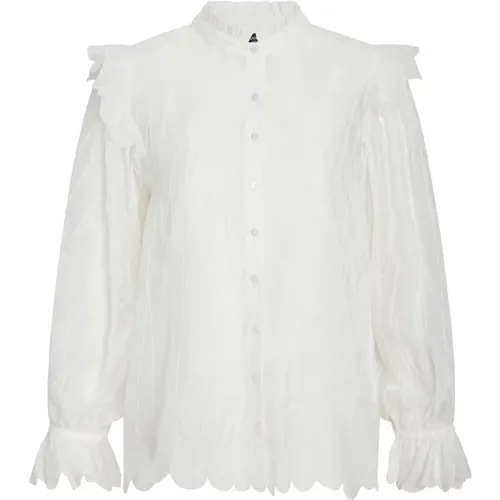 Cyperusbbcaro Shirt Snow , female, Sizes: XL - Bruuns Bazaar - Modalova