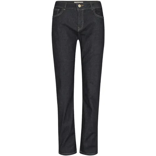 Dunkelblaue Straight Fit Jeans - MOS MOSH - Modalova