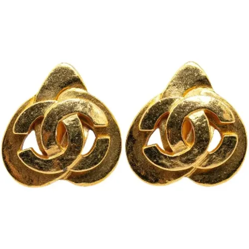 Pre-owned Metal earrings , female, Sizes: ONE SIZE - Chanel Vintage - Modalova