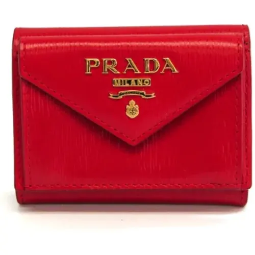 Pre-owned Leather wallets , female, Sizes: ONE SIZE - Prada Vintage - Modalova