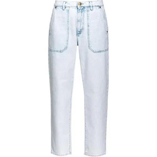 Cloe Chino Denim Snow Wash Jeans , female, Sizes: W25, W24, W26, W30 - pinko - Modalova
