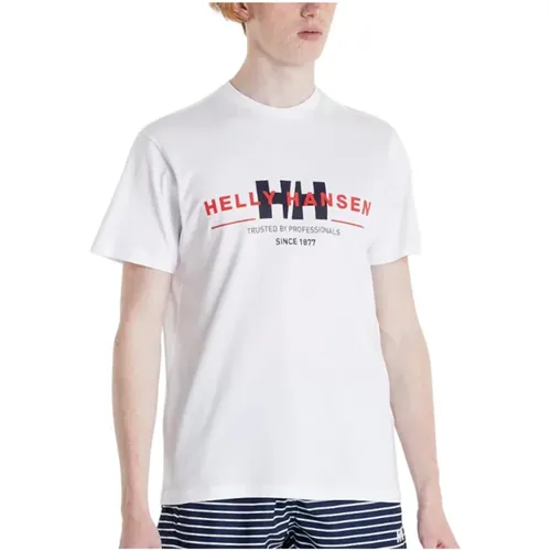 Core Graphic T-shirt , male, Sizes: XL, S, L, 2XL - Helly Hansen - Modalova