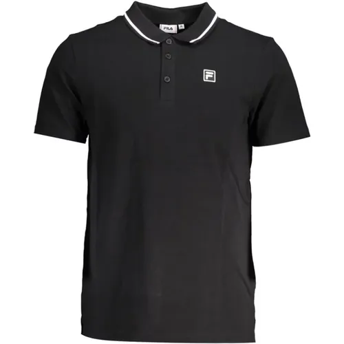 Elegantes Poloshirt mit Kontrastdetails , Herren, Größe: L - Fila - Modalova