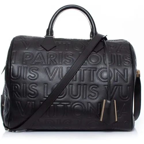 Pre-owned Calfskin embossed speedy cube bag , female, Sizes: ONE SIZE - Louis Vuitton Vintage - Modalova