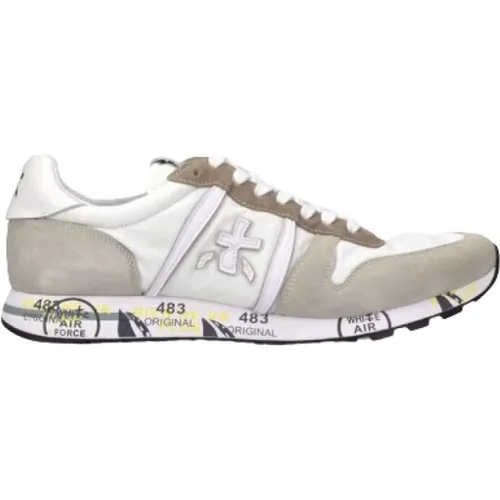 Men`s Eric Sneakers in Mixed Suede or Calf Leather , male, Sizes: 6 UK, 9 UK, 7 UK - Premiata - Modalova