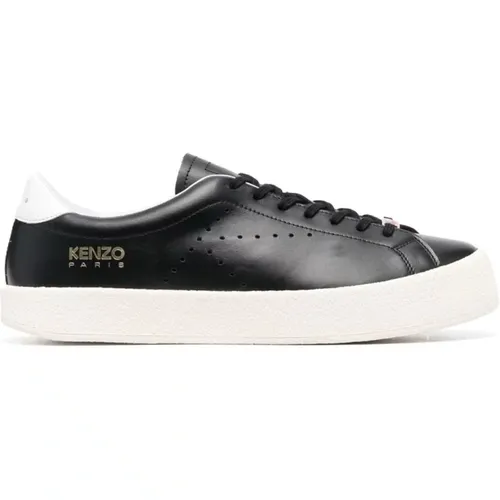 Men`s Leather Block Design Sneakers , male, Sizes: 7 UK - Kenzo - Modalova