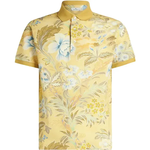 Floral Print Polo Shirt , male, Sizes: 2XL, L, XL - ETRO - Modalova