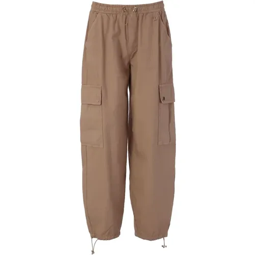 Cotton Cargo Pants , female, Sizes: S, XS - Fracomina - Modalova