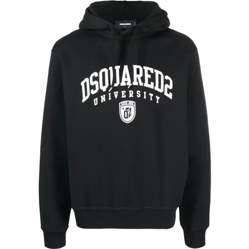 Schwarze Cool Fit Hoodie Sweaters - Dsquared2 - Modalova