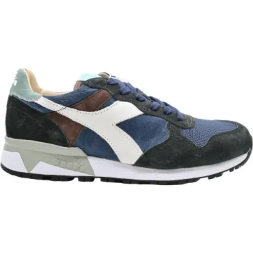 Trident Suede Sneakers in Gray , female, Sizes: 7 UK - Diadora - Modalova