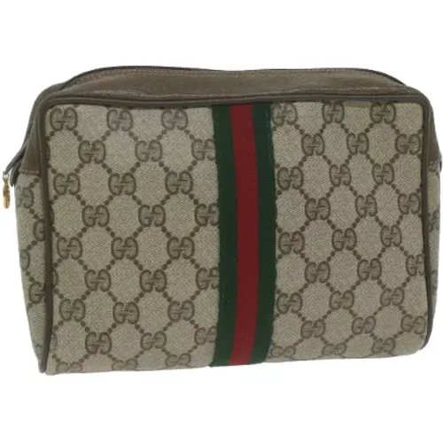 Pre-owned Canvas clutches , female, Sizes: ONE SIZE - Gucci Vintage - Modalova