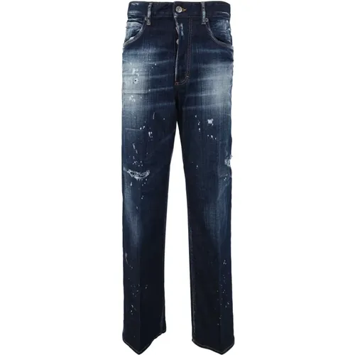 Blaue Navy San Diego Jeans , Damen, Größe: S - Dsquared2 - Modalova