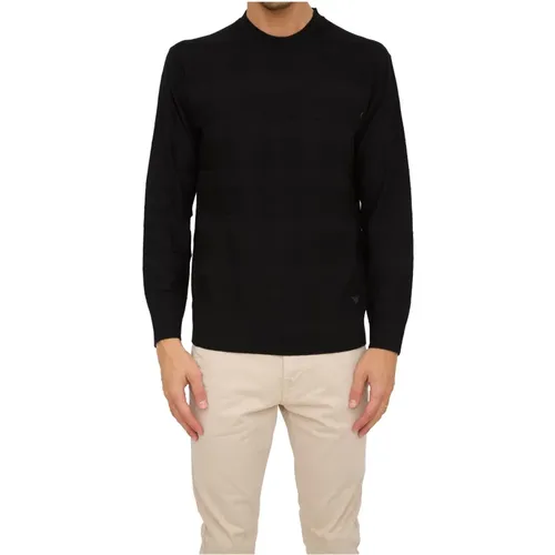 Nero Knitwear - Stylish and Trendy , male, Sizes: 2XL - Emporio Armani - Modalova