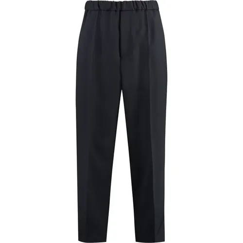 Polyester Cropped Hose mit Gesäßtaschen , Herren, Größe: L - Jil Sander - Modalova