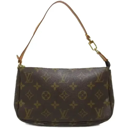 Pre-owned Canvas clutches , female, Sizes: ONE SIZE - Louis Vuitton Vintage - Modalova