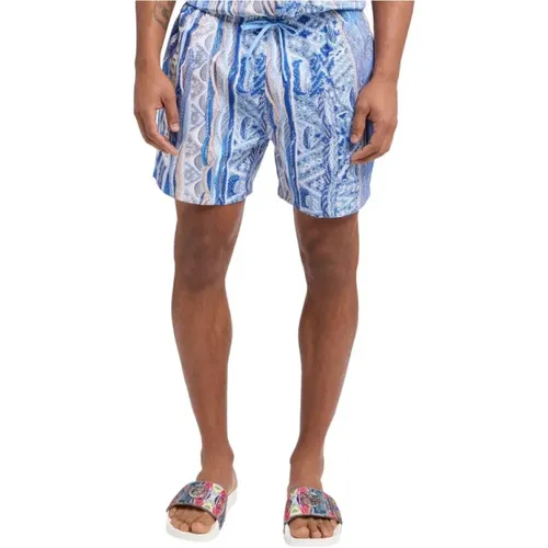Mens Swim Shorts with Logo Print , male, Sizes: XL, XS, L, M, 2XL, S - carlo colucci - Modalova