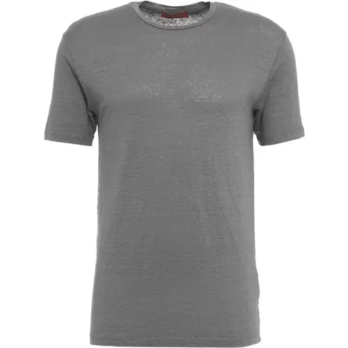 Men's Clothing T-Shirts & Polos Grey Ss24 , male, Sizes: XL, 2XL, 3XL - Daniele Fiesoli - Modalova