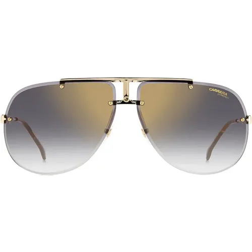 Rectangular Aviator Sunglasses with Double Flat Bridge , unisex, Sizes: 65 MM - Carrera - Modalova