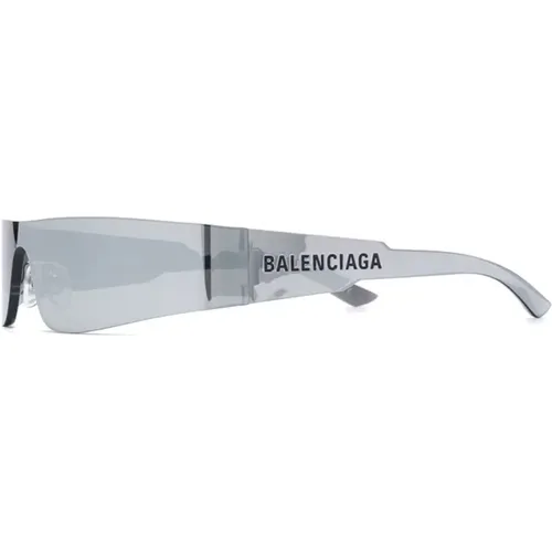 Silver Sunglasses with Accessories , unisex, Sizes: ONE SIZE - Balenciaga - Modalova
