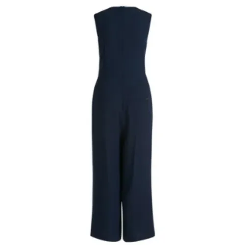 Ärmelloses Navy Overall Jumpsuit , Damen, Größe: XL - Betty & Co - Modalova