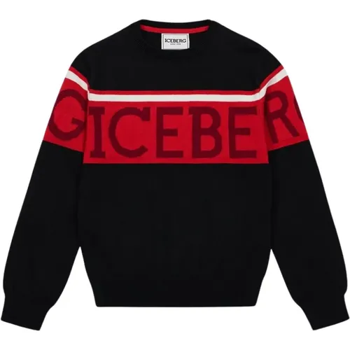 Kids - long-sleeved crew-neck sweater - Iceberg - Modalova