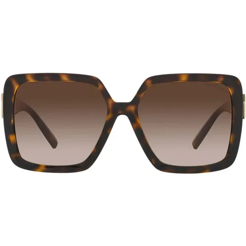 Sonnenbrille mit quadratischem Rahmen und femininen Details , Damen, Größe: 56 MM - Tiffany - Modalova