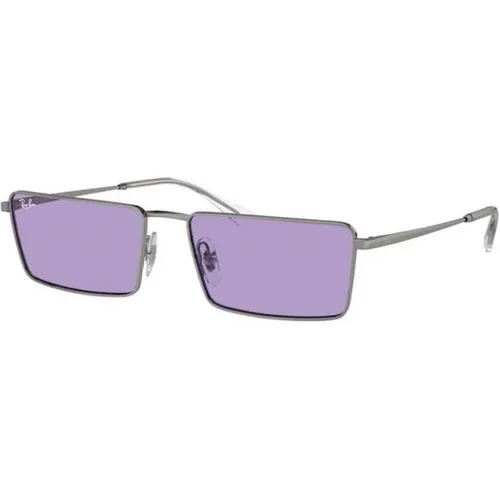 Stilvolle Grau Violette Sonnenbrille Rb3741 , Damen, Größe: 56 MM - Ray-Ban - Modalova