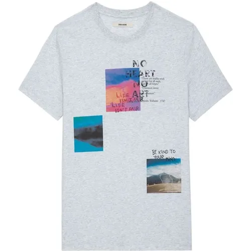 Stylisches T-Shirt , Herren, Größe: L - Zadig & Voltaire - Modalova