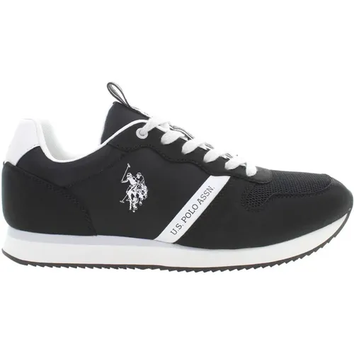 Schwarze Herren-Sneakers mit sportlichem Design , Herren, Größe: 44 EU - U.S. Polo Assn. - Modalova