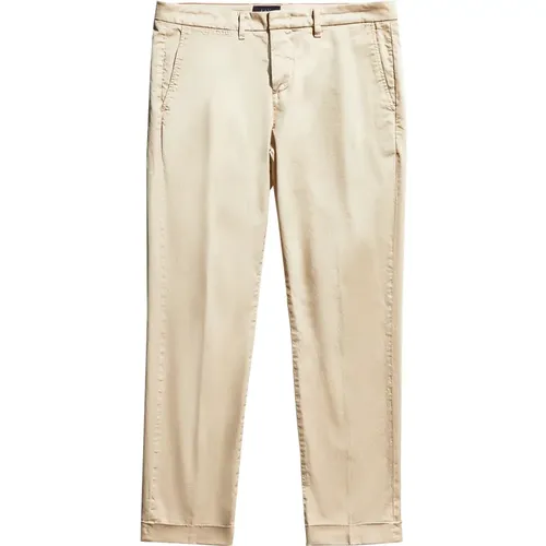 Stretch Cotton Pants , male, Sizes: W35, W31, W33 - Fay - Modalova