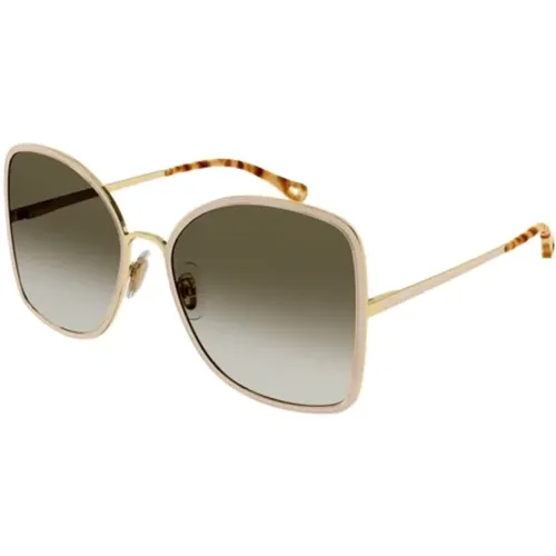 Shiny Clic Sunglasses , female, Sizes: ONE SIZE - Chloé - Modalova