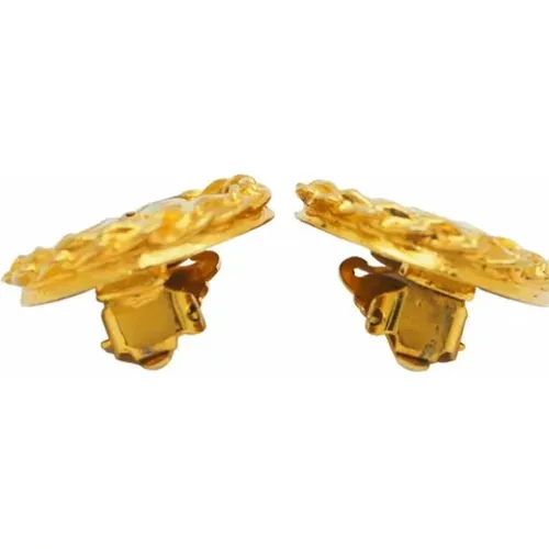 Pre-owned Gold Metal Chanel Earrings , female, Sizes: ONE SIZE - Chanel Vintage - Modalova