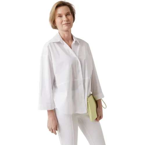 Bluse mit Glitzerdetail V-Ausschnitt , Damen, Größe: 2XS - PESERICO - Modalova