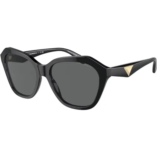 Frame, Dark Grey Lenses Sunglasses , female, Sizes: 56 MM - Emporio Armani - Modalova