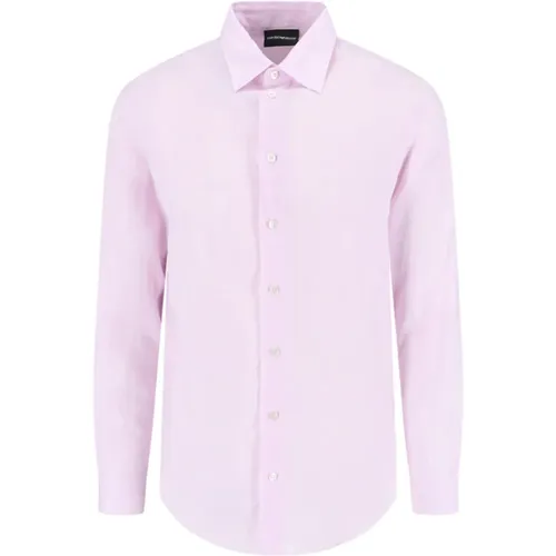 Rosa Hemden für Frauen , Herren, Größe: 2XL - Emporio Armani - Modalova